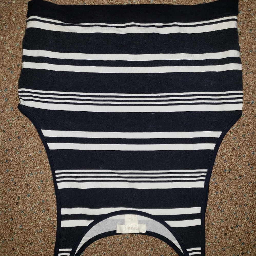 Striped crop top